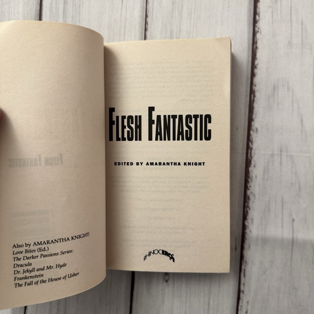 Flesh‎ Fantastic 1995 1st Masquerade Rhinoceros PB Amarantha Knight Erotica Smut - Picture 5 of 6